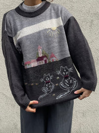 Wool Sweater Cats included - Kleiderhaufen - Default Title