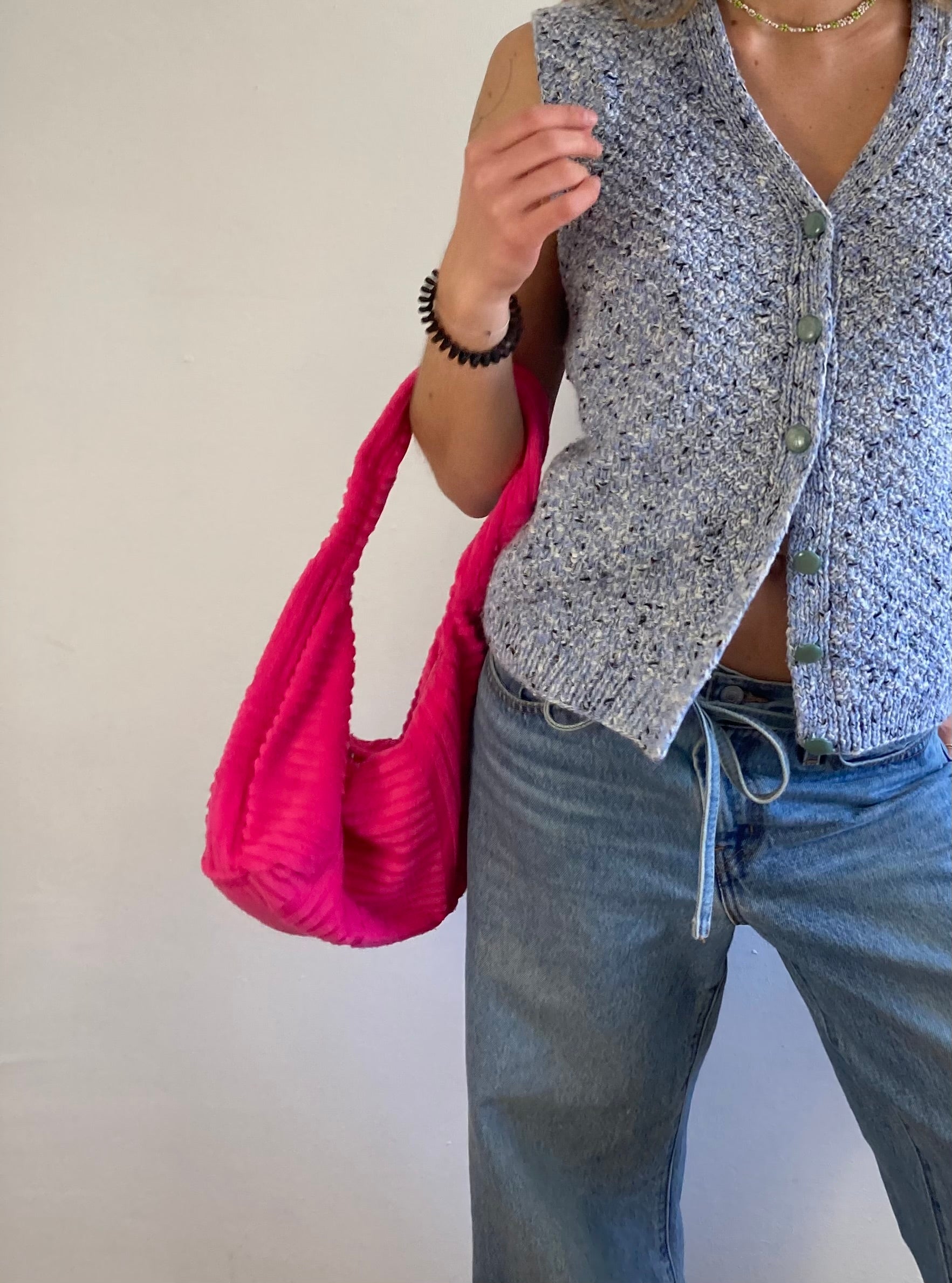 Shoulder Bag Pink Mini Bag Vintage Style Women – One Size