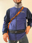 Vintage Puma Shoulder Bag Orange with Front Pattern & Black Details - One Size