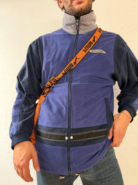 Vintage Puma Shoulder Bag Orange with Front Pattern & Black Details - One Size