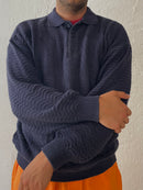 Vintage Polo Cloude de Pierre Sweater Dark Blue Regular Fit – L
