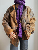 Vintage Leatherjacket Brown Unisex 100% Leather - 36