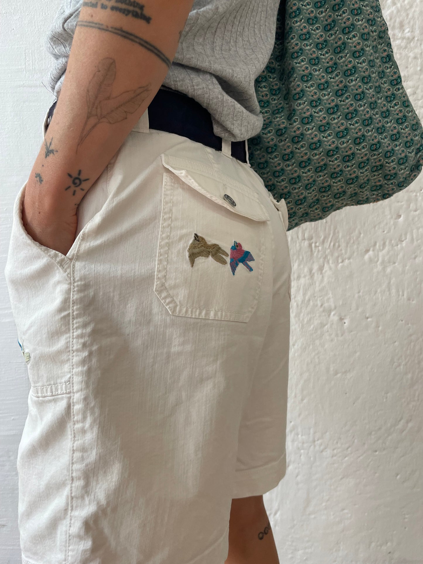 Chino Shorts cremefarben 38