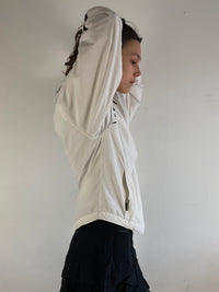 Track Jacket Vintage Adidas Sport Unisex White Cream Retro Fit Zip Jacket – L (fits like M)