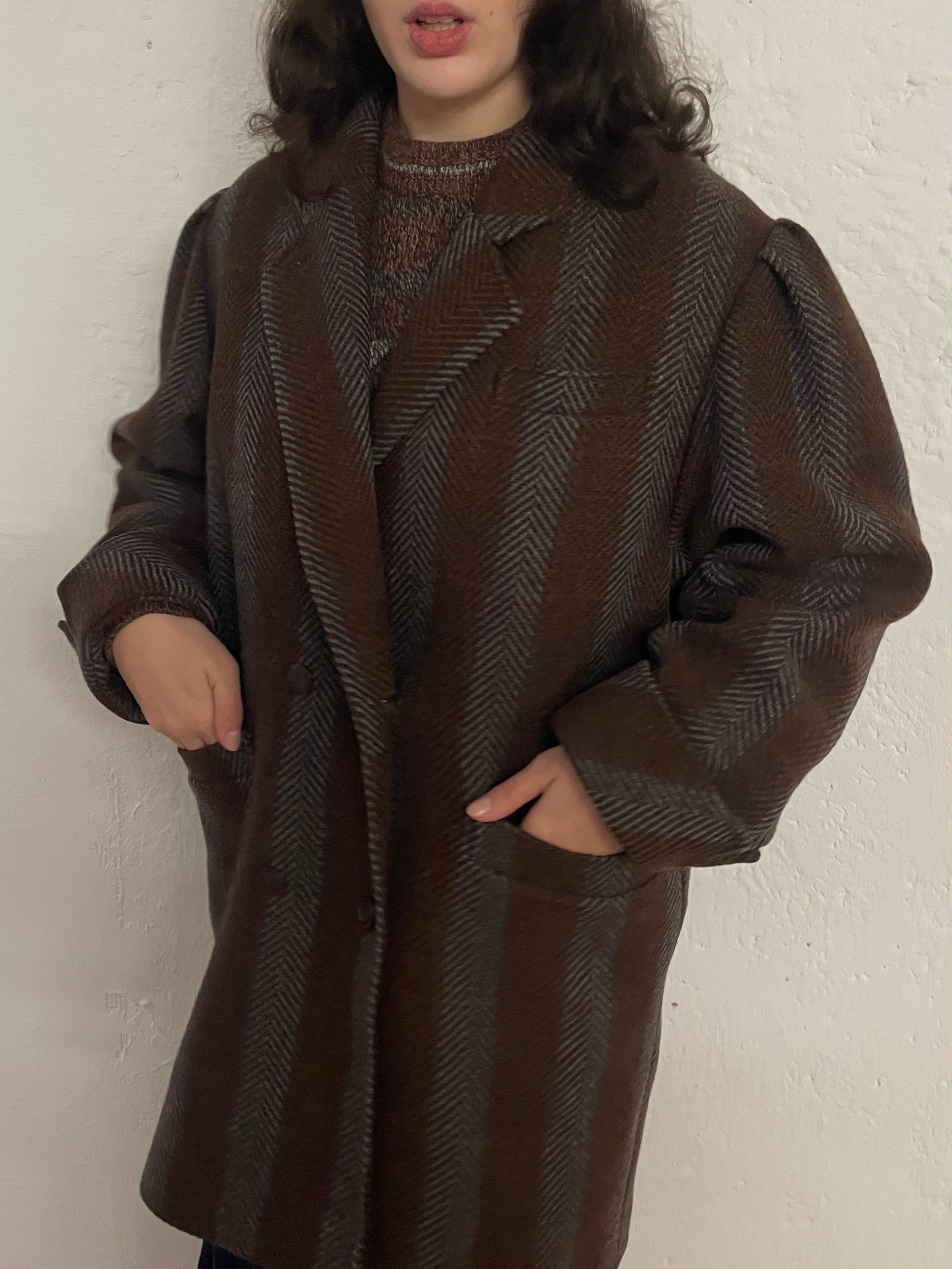 Vintage Makyta Luxury Coat Wool Blend Winter – L