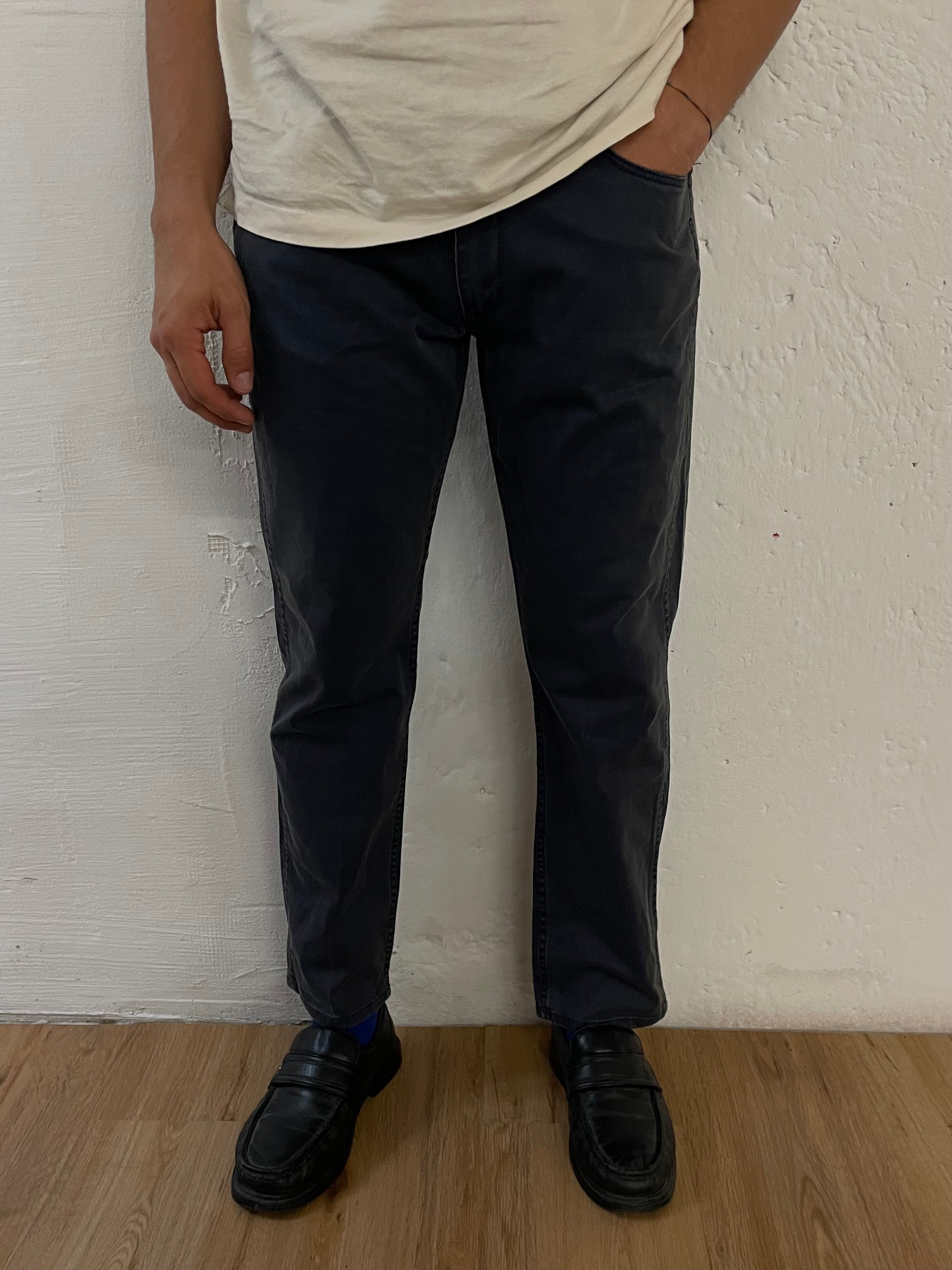 Vintage Wrangler Men’s Jeans Dark Grey Straight Leg – W34 L30