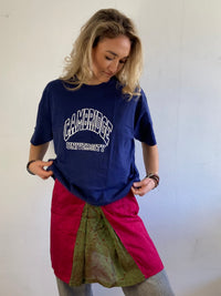 T-Shirt Cambridge University Front Print Fruit of the Loom Blue Layering – XL