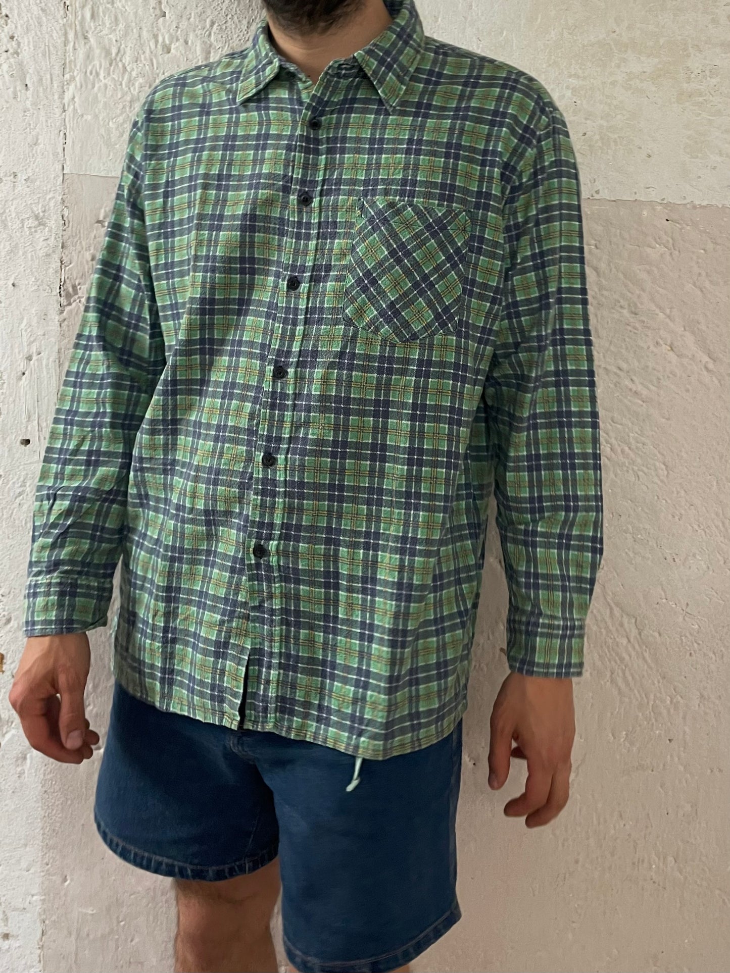 Unisex Stoffhemd L