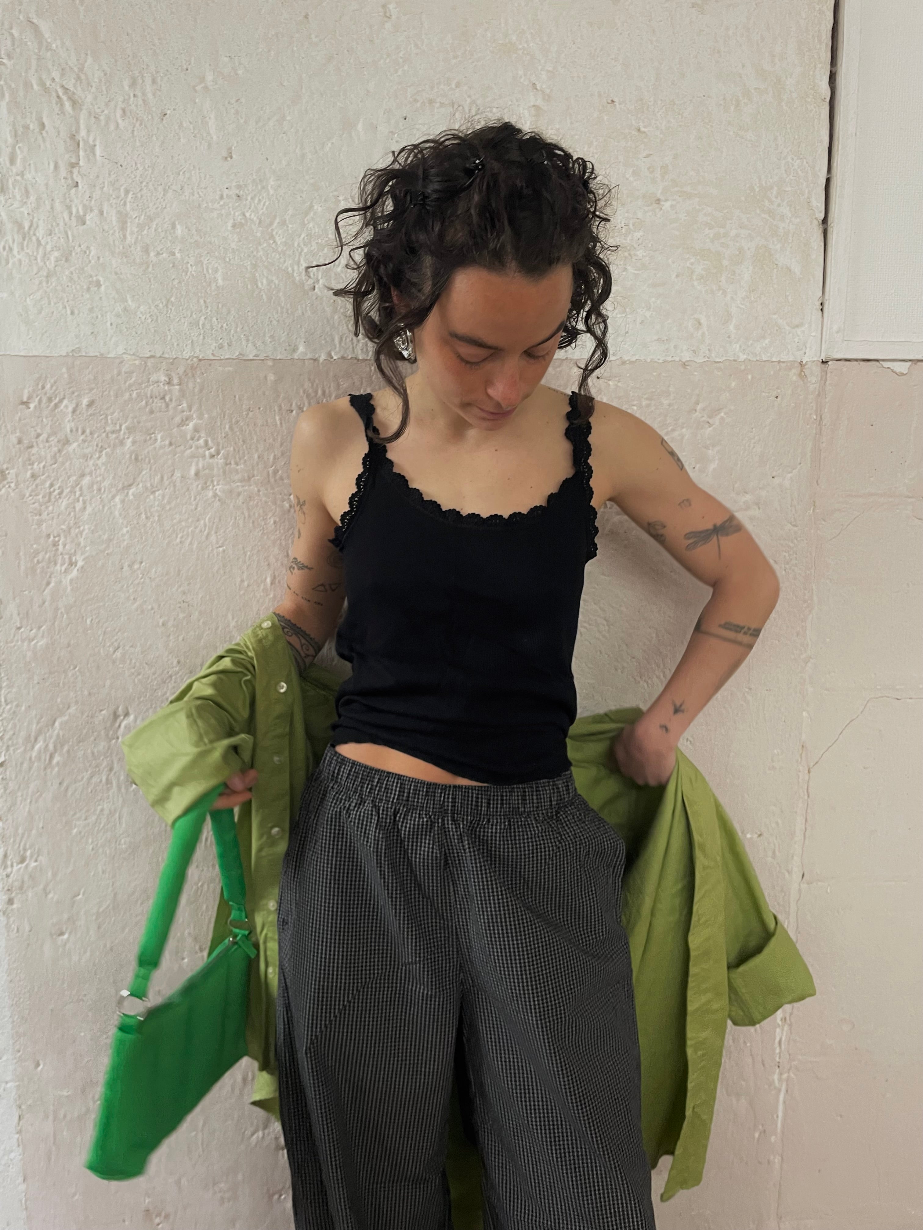 Schwarzes Trägertop S - Kleiderhaufen - Default Title