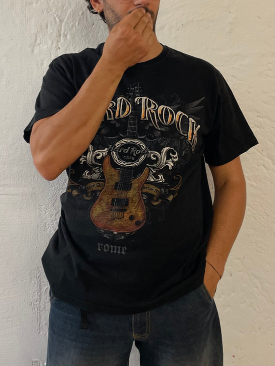 Hard Rock Tshirt Schwarz Rome L
