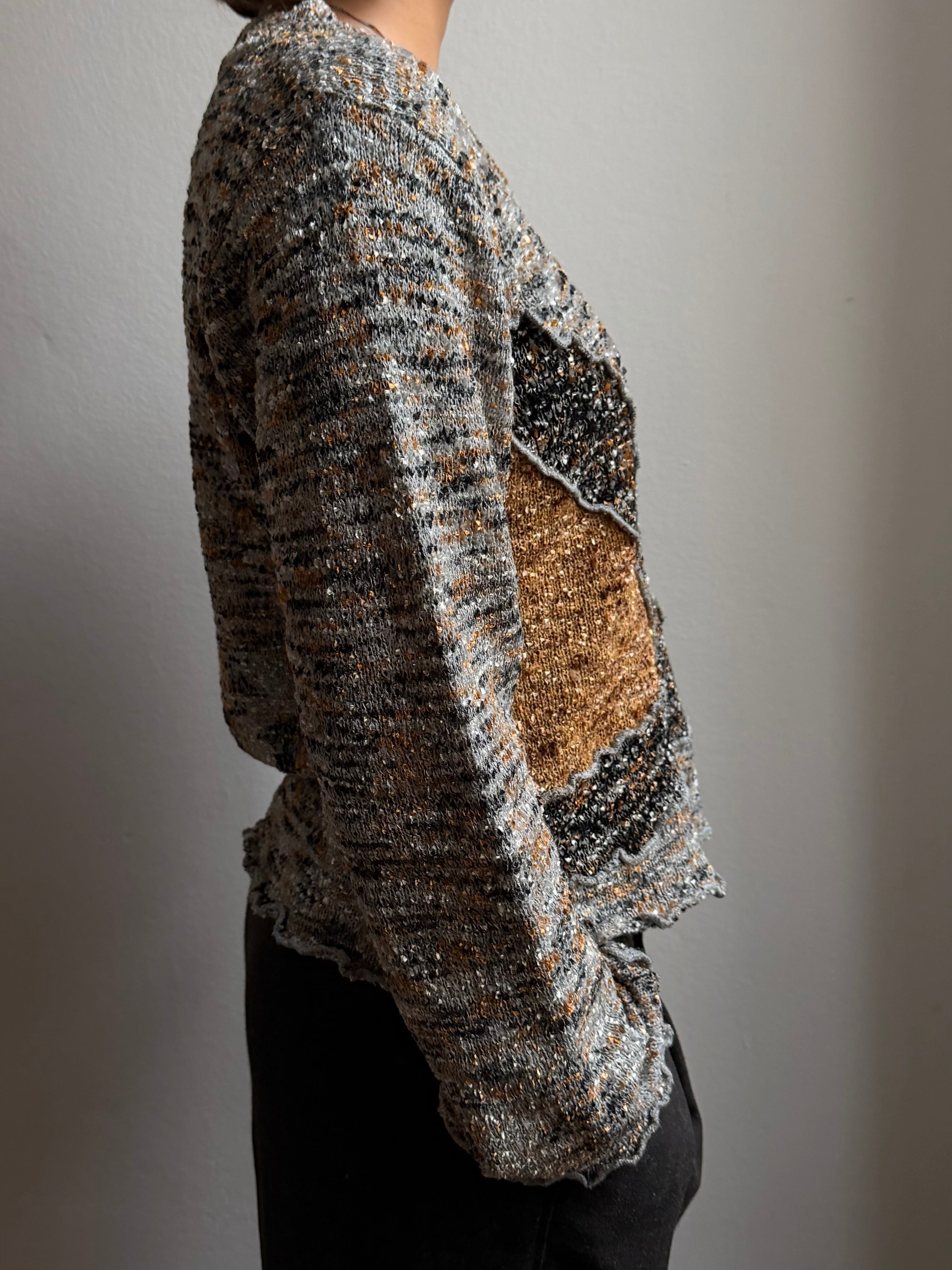 Vintage Sweater with sweet Pattern Unisex - M