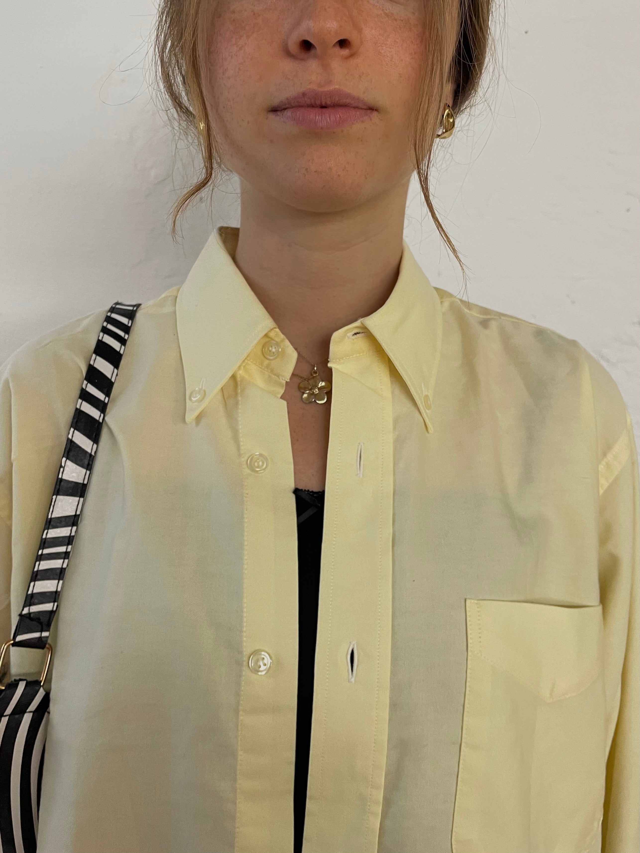 Buttergelb Sommer Hemd L - Kleiderhaufen - Default Title