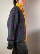 Sweater Vintage Wool Oversized Knit Pullover Unisex – M