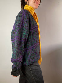 Sweater Vintage Wool Oversized Knit Pullover Unisex – M