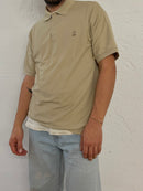 Vintage Lotto Polo Shirt Unisex Cream & Brown – XL