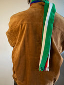 Jacket Vintage Oversized Leather Light Brown Unisex – L