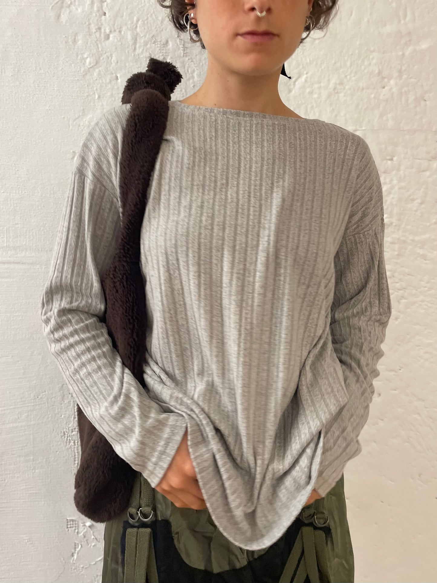Grey Longsleeve Basic M