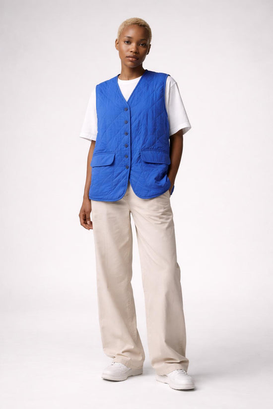 Vintage Vest New Morrigan Checked Oversized Vest – M