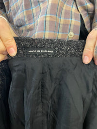 Vintage Wool Blazer Made in England Black & White Details – M/L