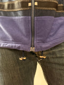 Vintage Jacket Lotto Purple & Black Logo Details & Adjustable Waistbands Unisex – L