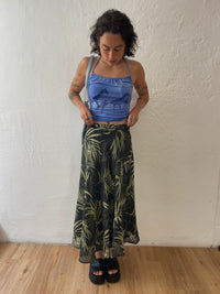 Langer dunkelgrüner Rock M - Kleiderhaufen - Default Title