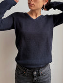 Vila Sweater V-Neck Navy Blue Unisex - S
