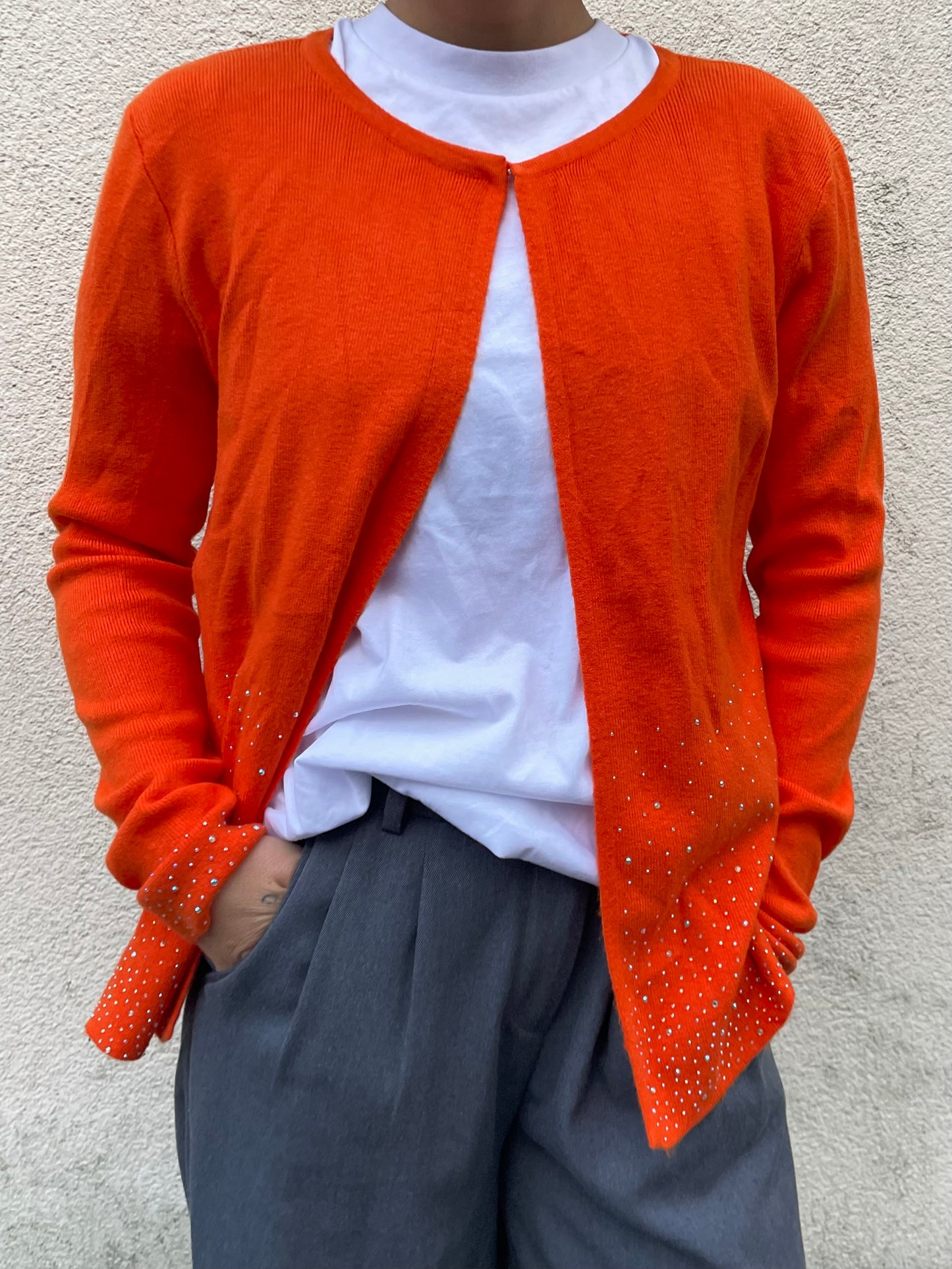 Glitzer Jacke Orange