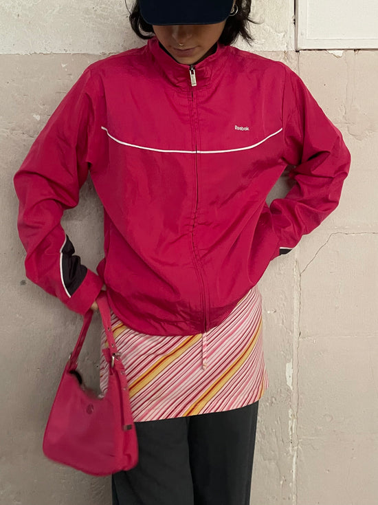 Reebok Windbreaker Red Slim Fit Long Sleeve – M/L