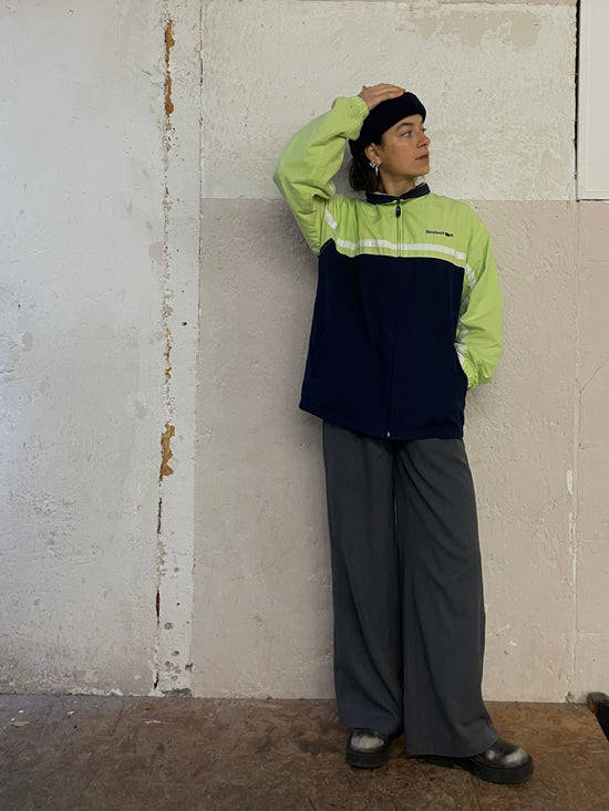 Jacket Vintage Reebok Sportswear Green Yellow Unisex – M