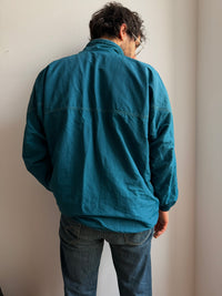 Vintage Oversized Löffler Track Jacket Blues Unisex - L