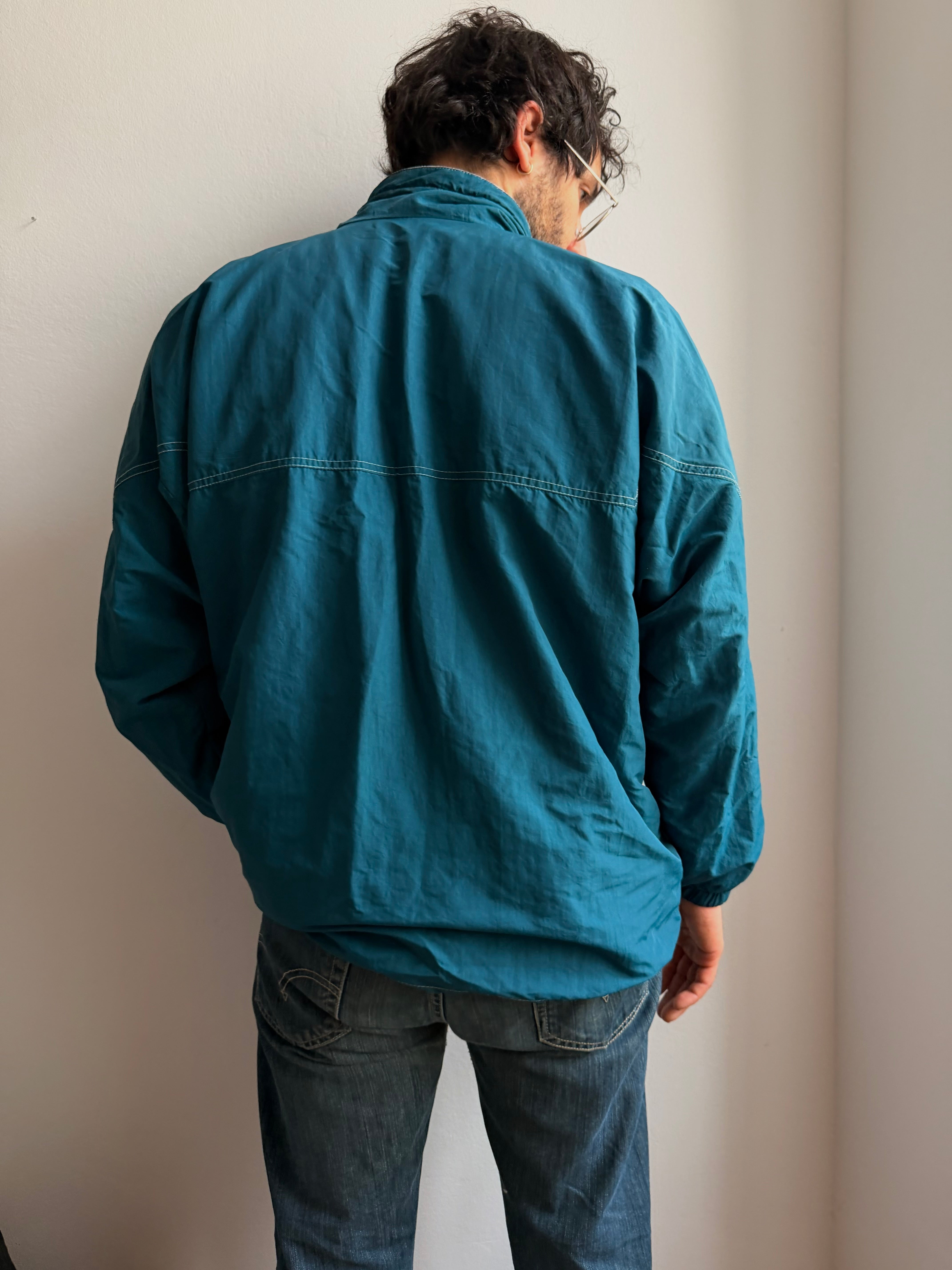 Vintage Oversized Löffler Track Jacket Blues Unisex - L