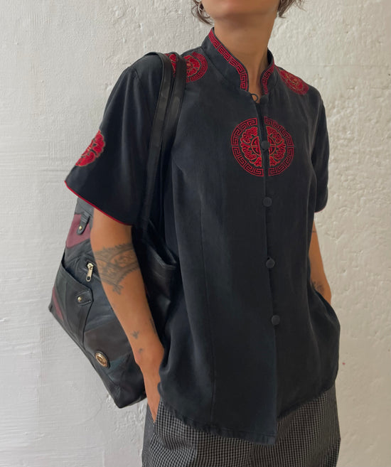 Vintage Sommer Bluse M