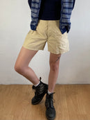 Shorts Vintage Reebok Beige Casual Sport Minimal Summer – M