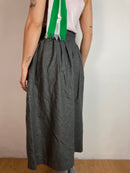 Skirt Arvel Paris Button Front Open Style Grey Women – M