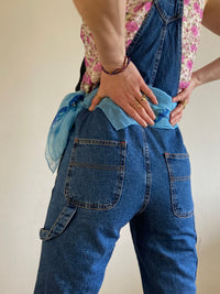Overall Vintage Dungarees Blue Cotton Struggle’s UnisexPants – 32/34