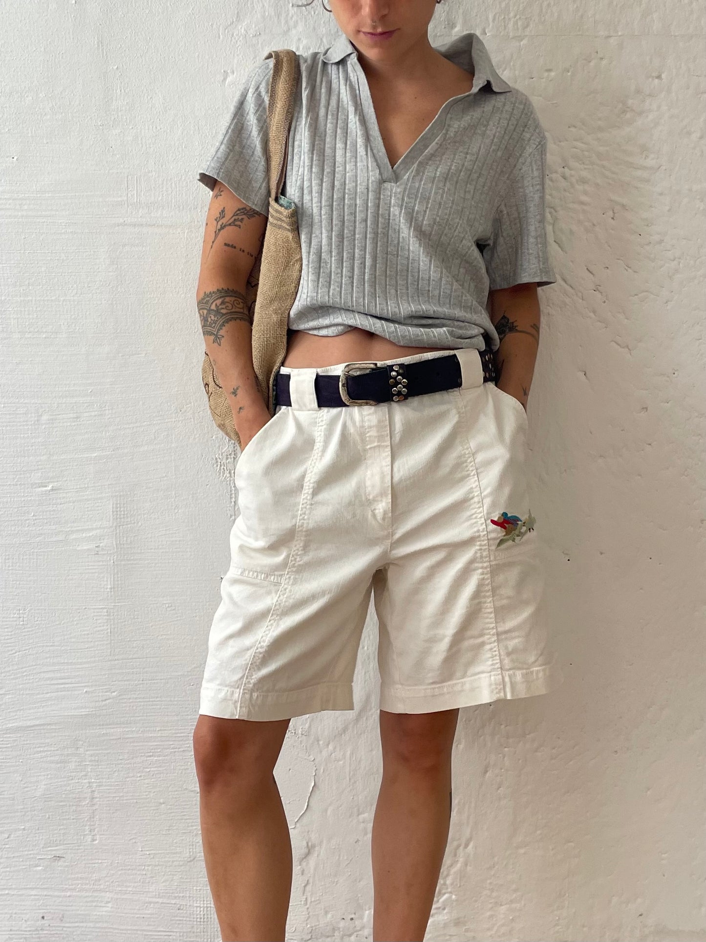 Chino Shorts cremefarben 38