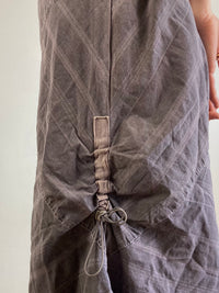 Dress Vintage Y2K Grey Purple Multi Detail Flowing Layering Summer Women – S/M