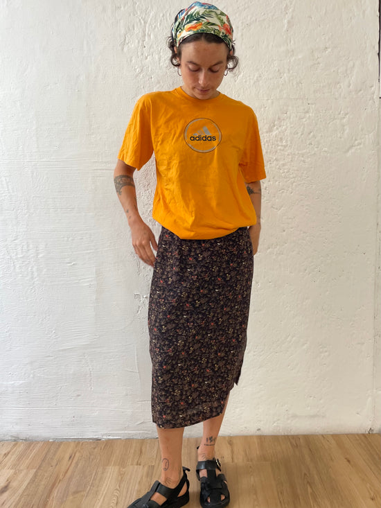 Midskirt mit Blumenmuster S/M