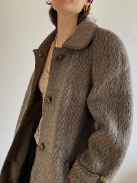 Coat Vintage Y2K Women Lama & Wool Blend – M