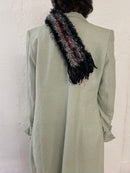 Trench Coat Green Long Mint – Women’s Size M