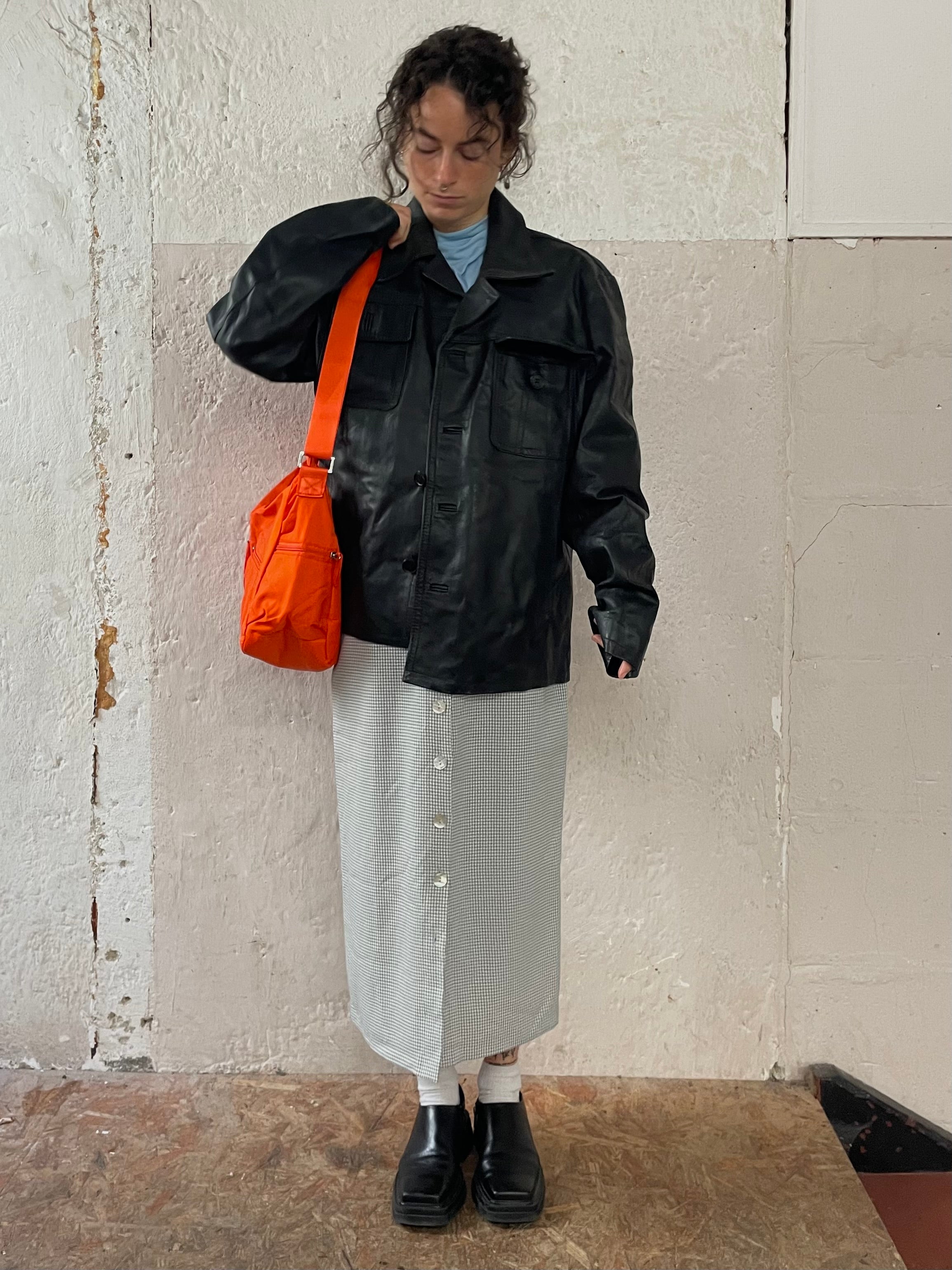 Vintage Lederjacke L - Kleiderhaufen - Default Title