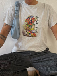 Hellgraues Shirt "race Kid" S