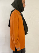 Oversized Bonita Shirt Orange Long Sleeve – M