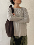 Braune große Crossbodybag