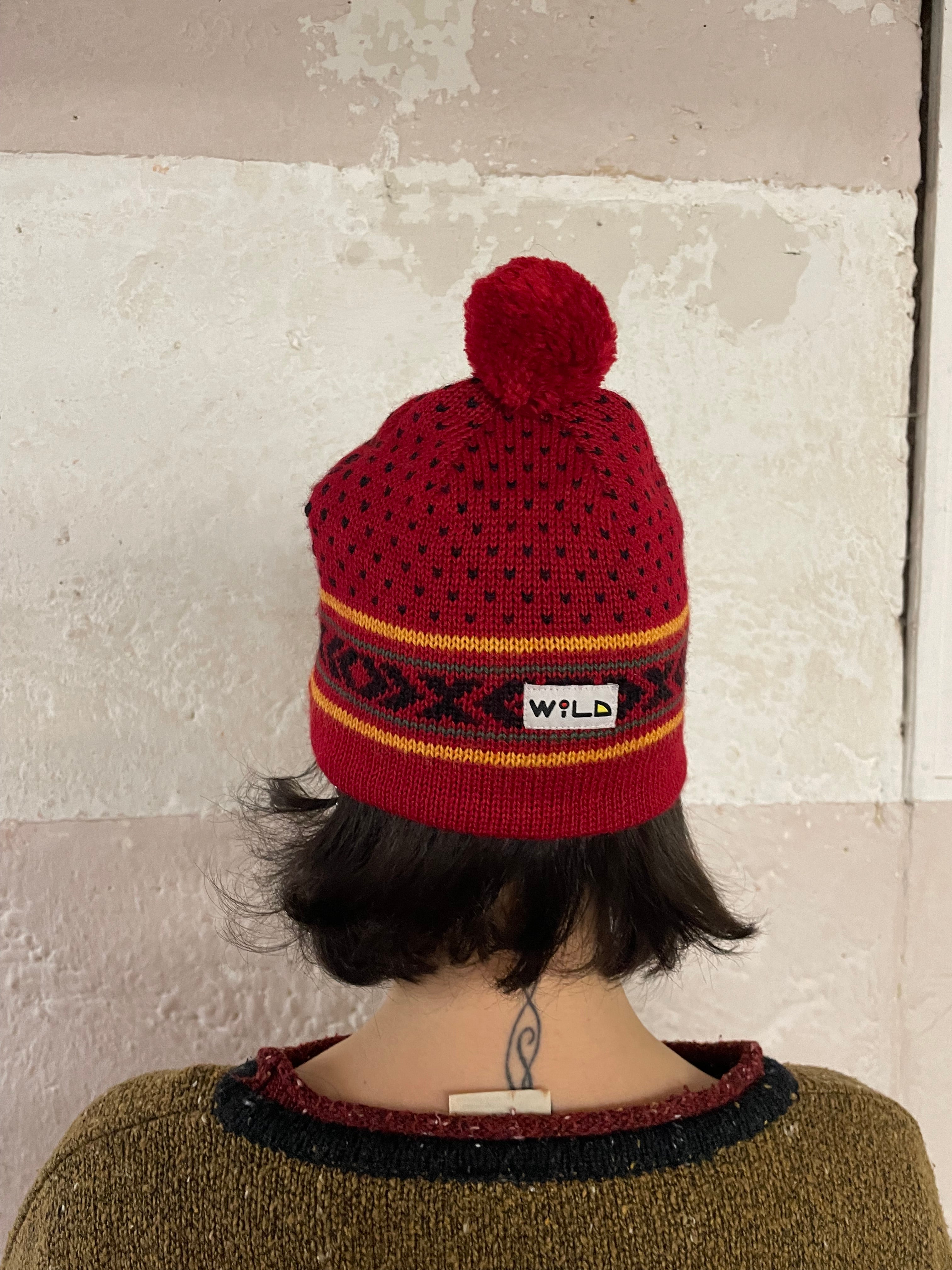 Woll Mütze mit Bommel - Kleiderhaufen - Default Title