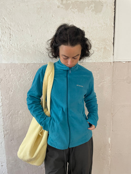 Jacket Columbia Fleece Sportswear Turquoise Blue Unisex – S