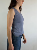 Top Summer Sleeveless Grey Undeuxtrois Viscose Blend – M
