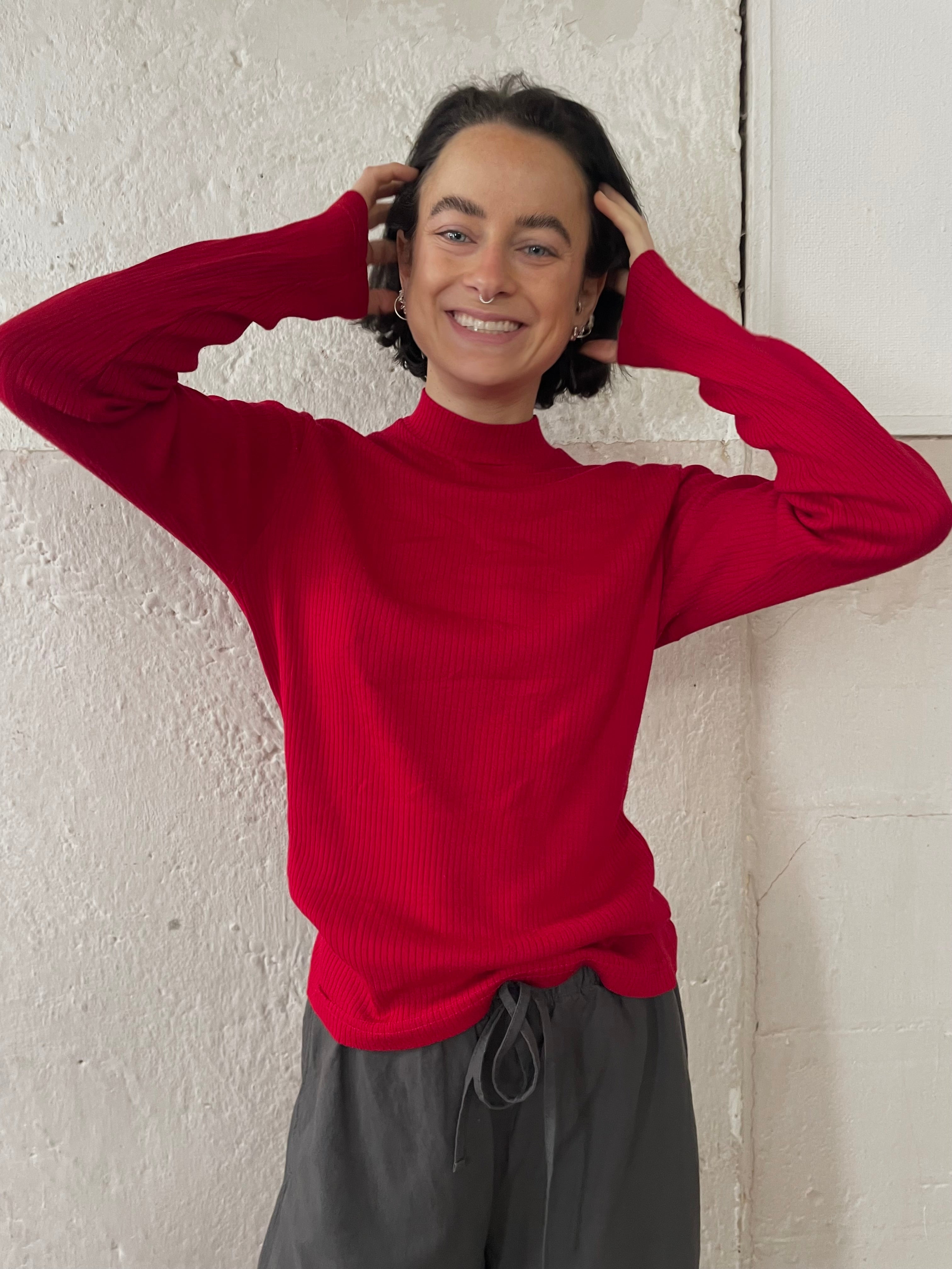 Rotes longsleeve - Kleiderhaufen - Default Title