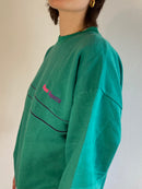 Sweater Vintage Turquoise Cotton & Acrylic Longsleeve Unisex – L
