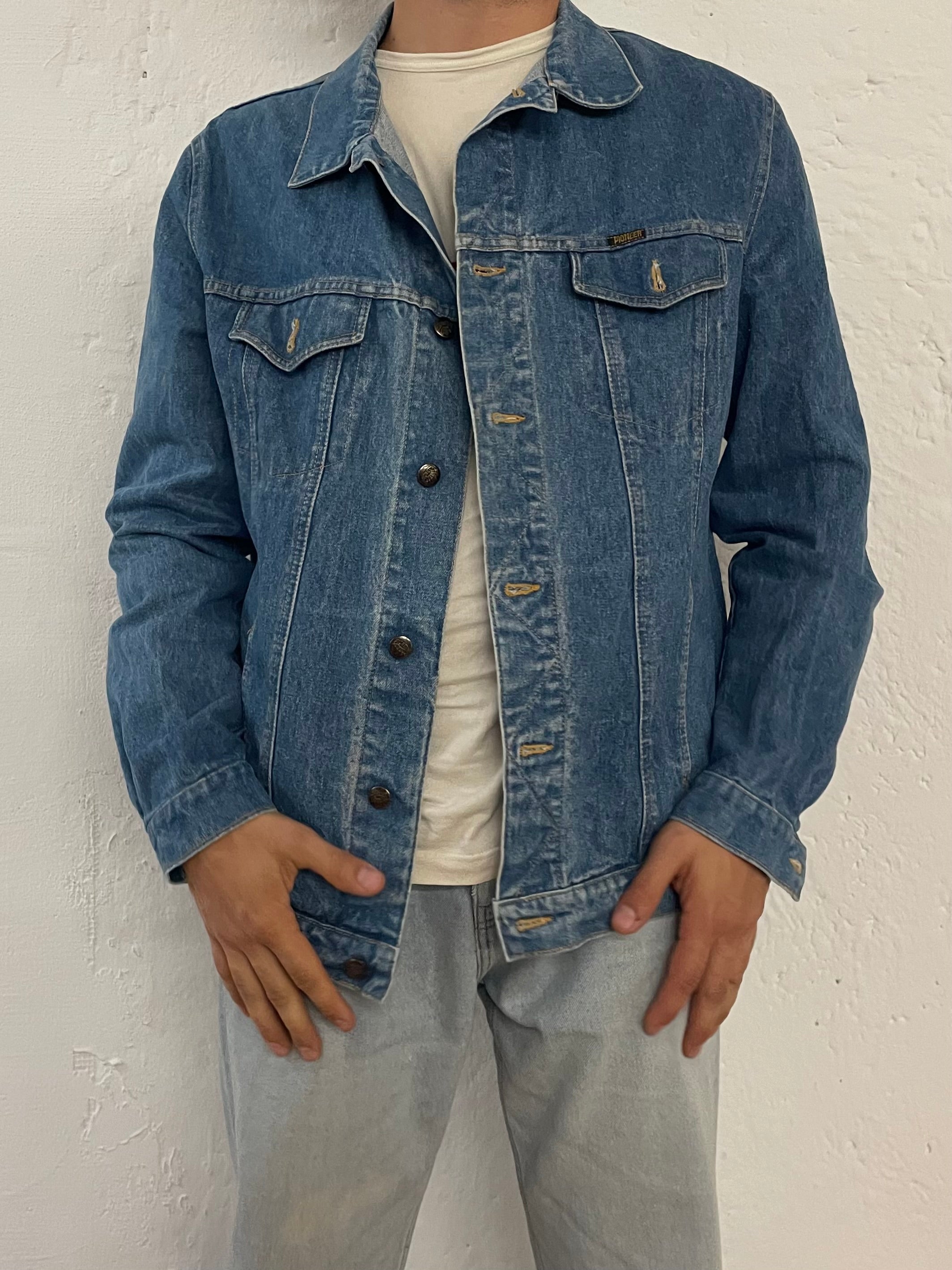 Vintage Pioneer Denim Jacket Blue – XL